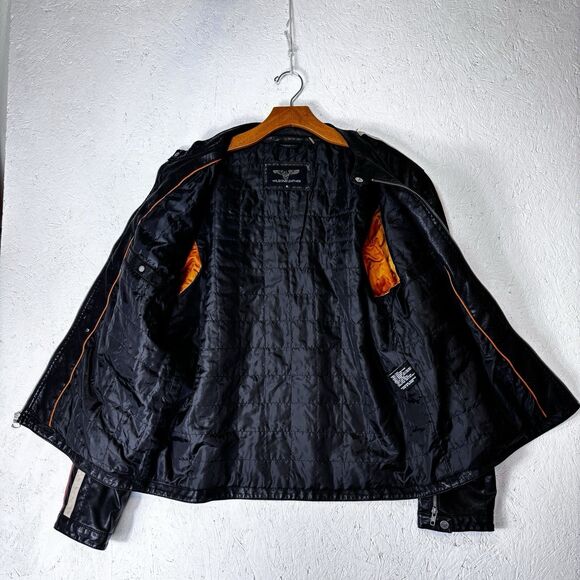 Wilson Leather Moto Jacket Men’s Size XL Soft Leather Zippers Work - Picture 6 of 16